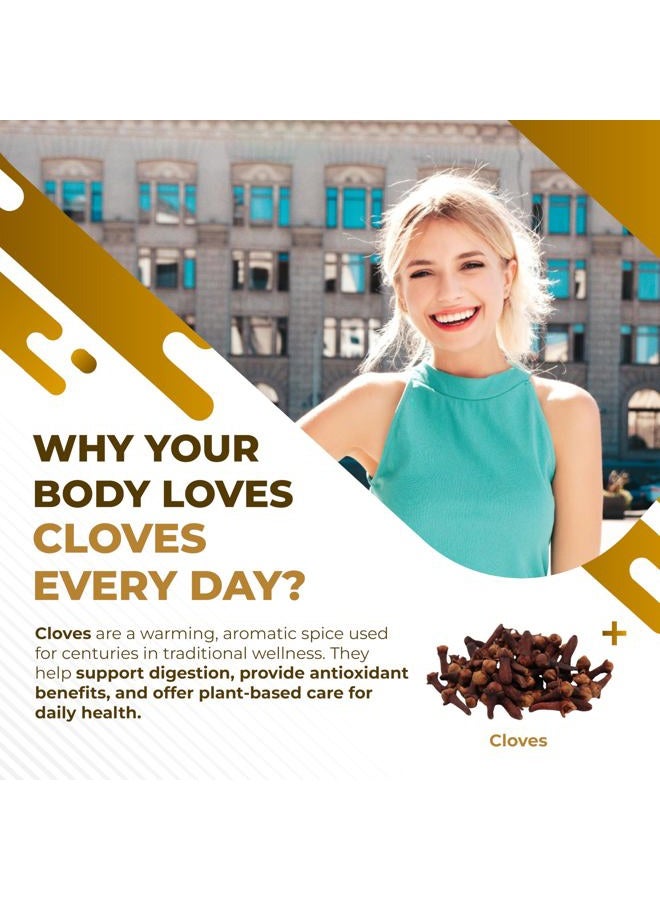 NURAFUSE Cloves Cinnamon Ginger - Support Digestion Health, Immune System, Respiratory Wellness - Made and Tested in The USA - Image 2