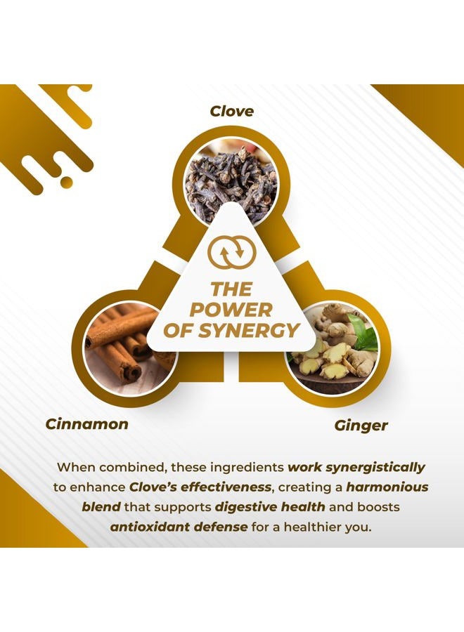 NURAFUSE Cloves Cinnamon Ginger - Support Digestion Health, Immune System, Respiratory Wellness - Made and Tested in The USA - Image 5