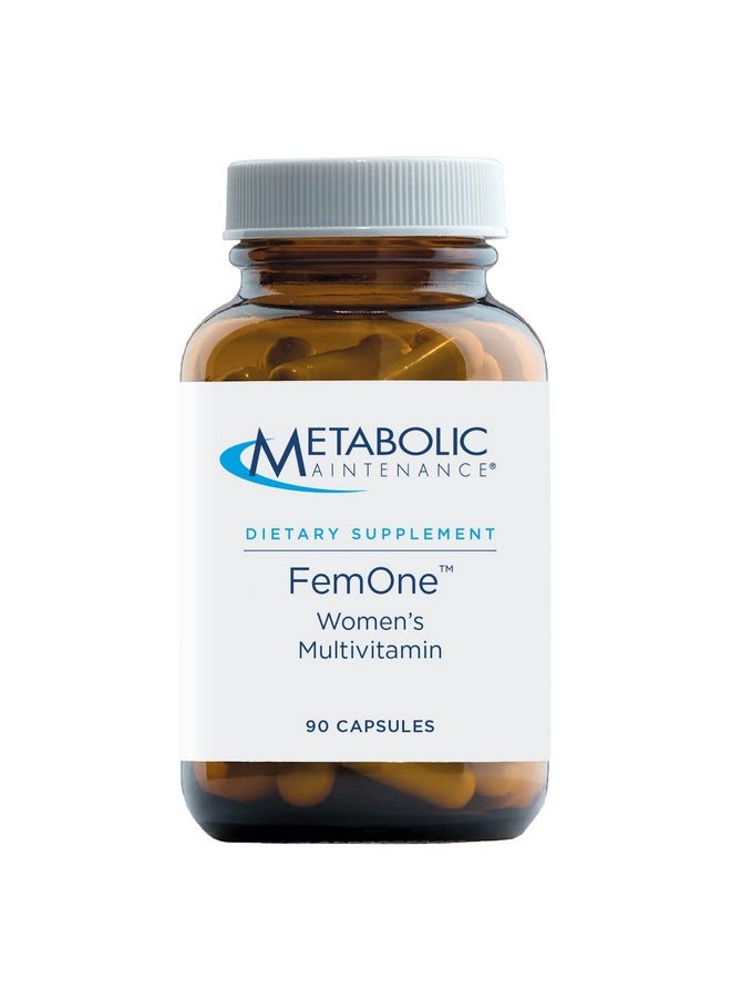 Metabolic Maintenance - Femone Women Multivitamin With Bioavailable Iron Active Folate B12 Antioxidants Vitamin D + Biotin Support For Reproductive + Immune Health 90 Capsules - Image 1