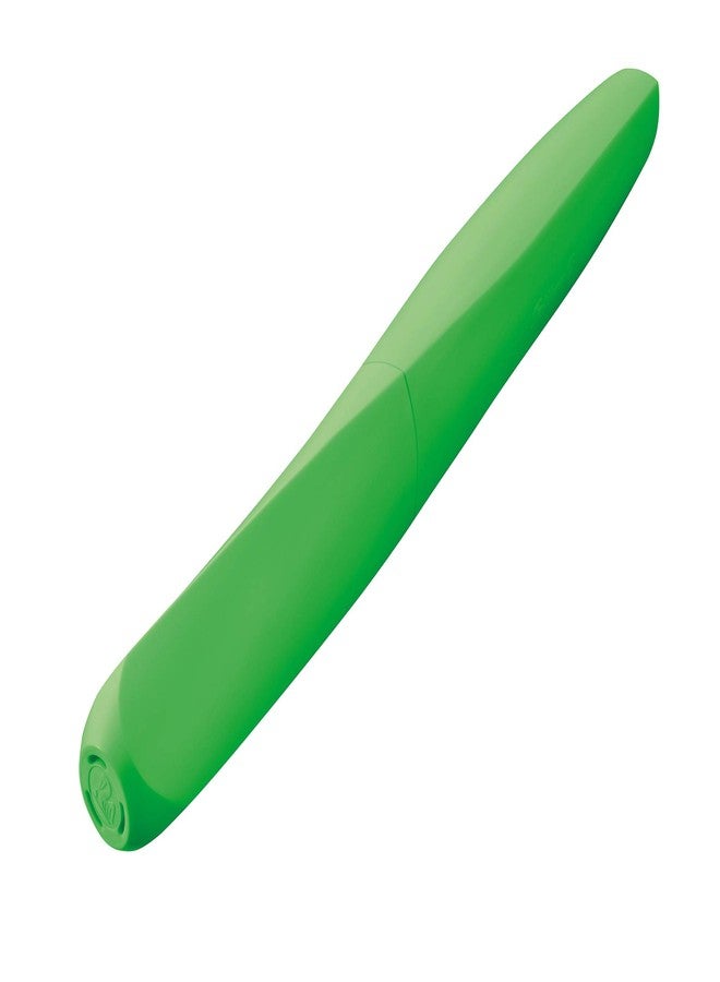 Pelikan Twist Fountain Pen with 2 Ink Cartridges, Medium Nib, Neon Green, Blister Card (807302) - Image 2
