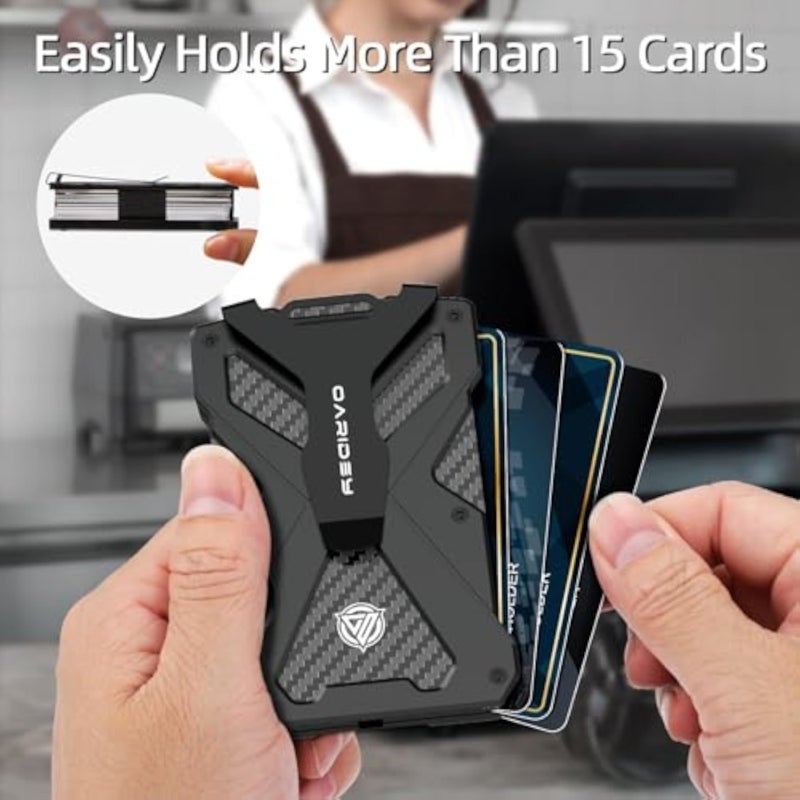 Oaridey Minimalist Wallet for Men with Clear ID Card Holder, RFID Blocking - Image 4