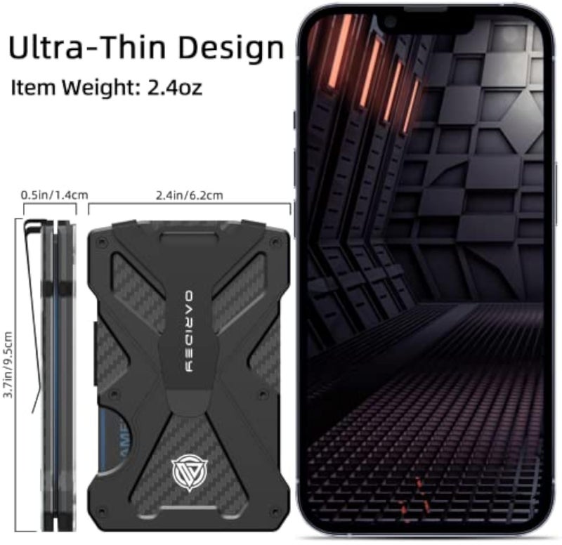 Oaridey Minimalist Wallet for Men with Clear ID Card Holder, RFID Blocking - Image 5