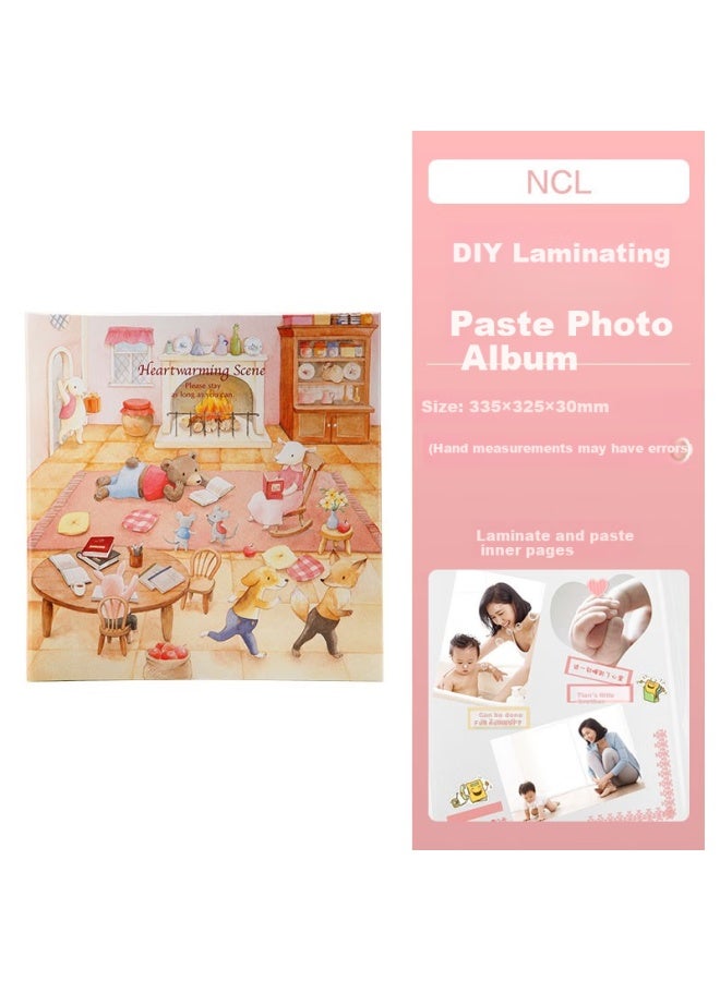Ncl Zhonglin Diy Self-adhesive Film-coated Photo Al 40 Pages Children's Growth Al Thin/cartoon/family Photo Book Warm Hearth 20l-90 - Image 2