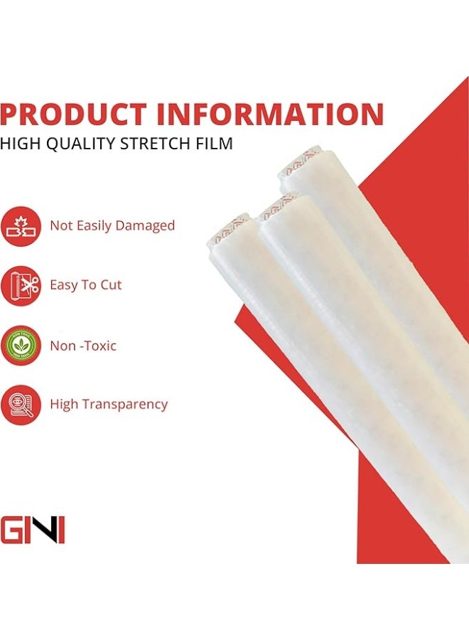 GINI Heavy Duty Stretch Film Wrap – 1.2kg, 400m Core | Industrial Cling Film Roll for Secure Packaging & Protection - Image 3