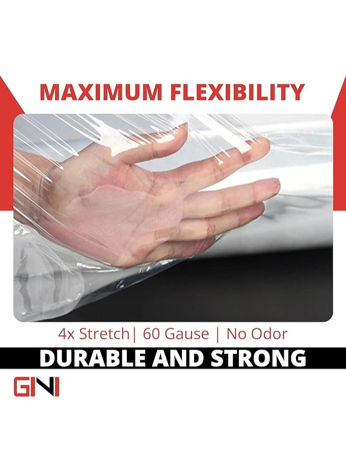 GINI Heavy Duty Stretch Film Wrap – 1.2kg, 400m Core | Industrial Cling Film Roll for Secure Packaging & Protection - Image 4