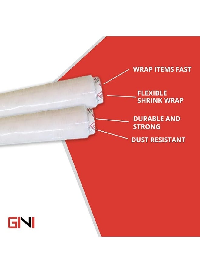 GINI Heavy Duty Stretch Film Wrap – 1.2kg, 400m Core | Industrial Cling Film Roll for Secure Packaging & Protection - Image 5