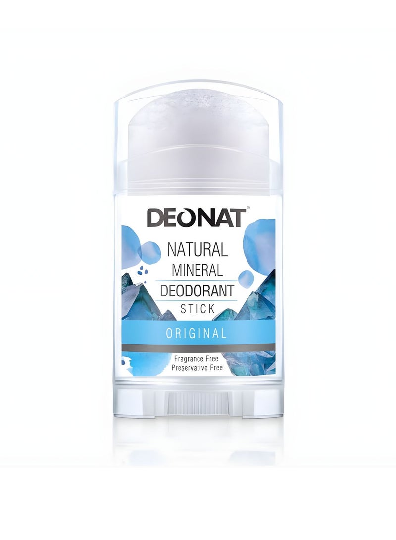 ديونات مزيل العرق المعدني الطبيعي – أصلي | خالي من العطور | مزيل العرق الكريستالي الخالي من الألومنيوم | حماية طويلة الأمد من الرائحة | للرجال والنساء - Image 1
