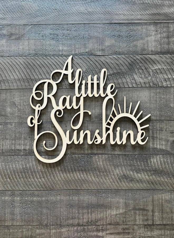 QENWWENG A little Ray of Sunshine Sign for Backdrop,Wooden Sunshine Baby Shower Party Decorations,A Little Sunshine is on the Way Banner for 1st Birthday Party Decorations - Image 4