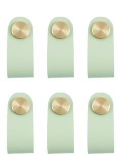 Y&D 6 Pieces Cabinet Handles, Drawer Modern Brass Knob with Screws for Home Office Handle Replacement, Kids Room Furniture Accessories (Light Green)  - Image 1