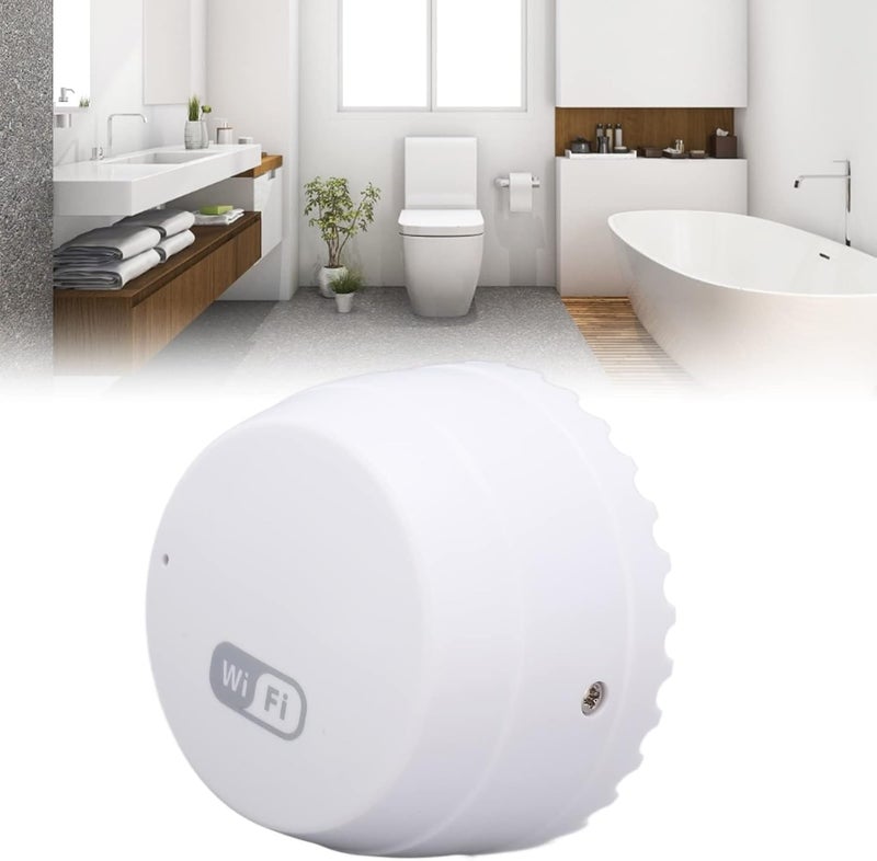 كلاراكو كاشف تسرب المياه عبر شبكة WiFi من TUYA، تطبيق إنذار ذكي، تذكير، مستشعر مياه ذكي عبر شبكة WiFi، كاشف إنذار تسرب المياه، كاشف تسرب المياه، كاشف الفيضانات للحمام وغرفة النوم - Image 2