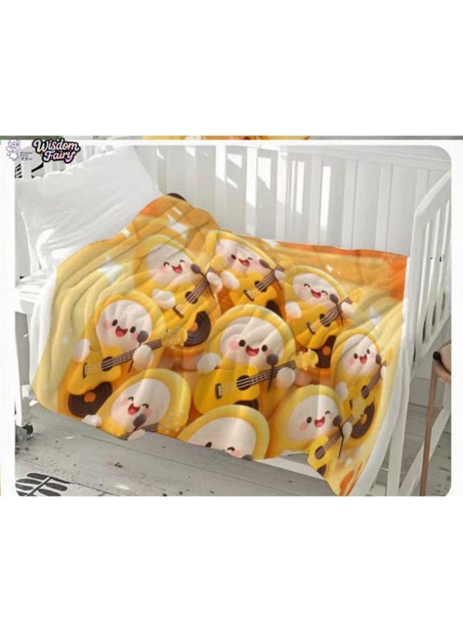 general Wisdom Fairy (latest) flannel thin blanket (warm and comfortable, suitable for sleep, game use, dust and sandproof) 150cm*200cm - 82 - Image 1