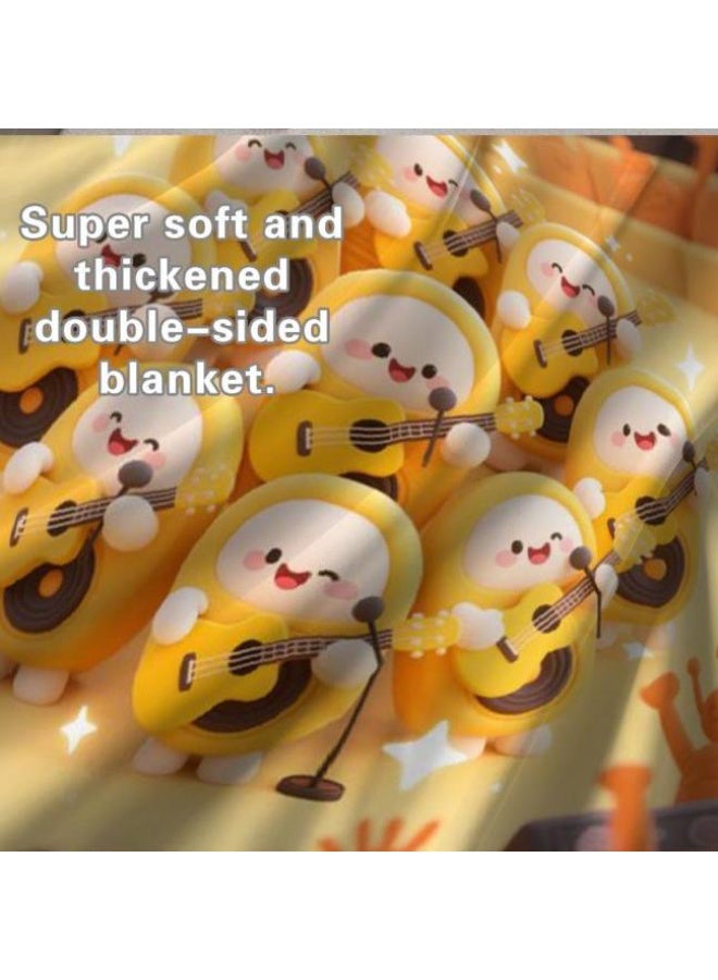general Wisdom Fairy (latest) flannel thin blanket (warm and comfortable, suitable for sleep, game use, dust and sandproof) 150cm*200cm - 82 - Image 5