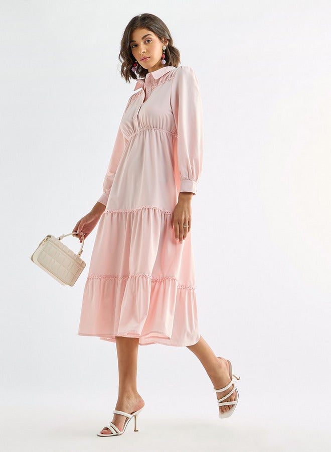 Splash FAV Tiered Cotton Dress - Image 1