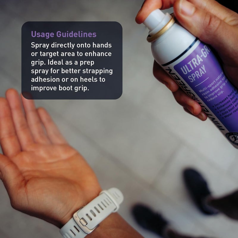 Wintergreen Ultra Grip Spray, 3.5oz – Long-Lasting Grip Solution, Pole and Tack Spray for Sports, Adhesive for Secure Tape Strapping, Rosin Spray for Enhanced Traction and Ball Handling - Image 3
