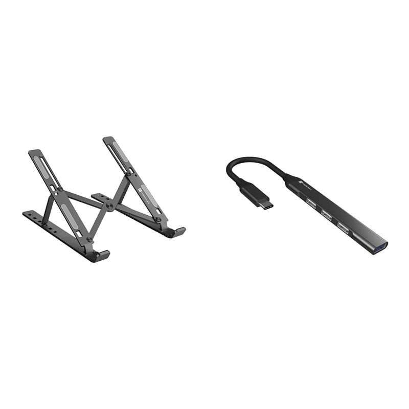 Portronics Portronics My Buddy K Portable Laptop Stand with Adjustable Height Foldable OverHeating Protection