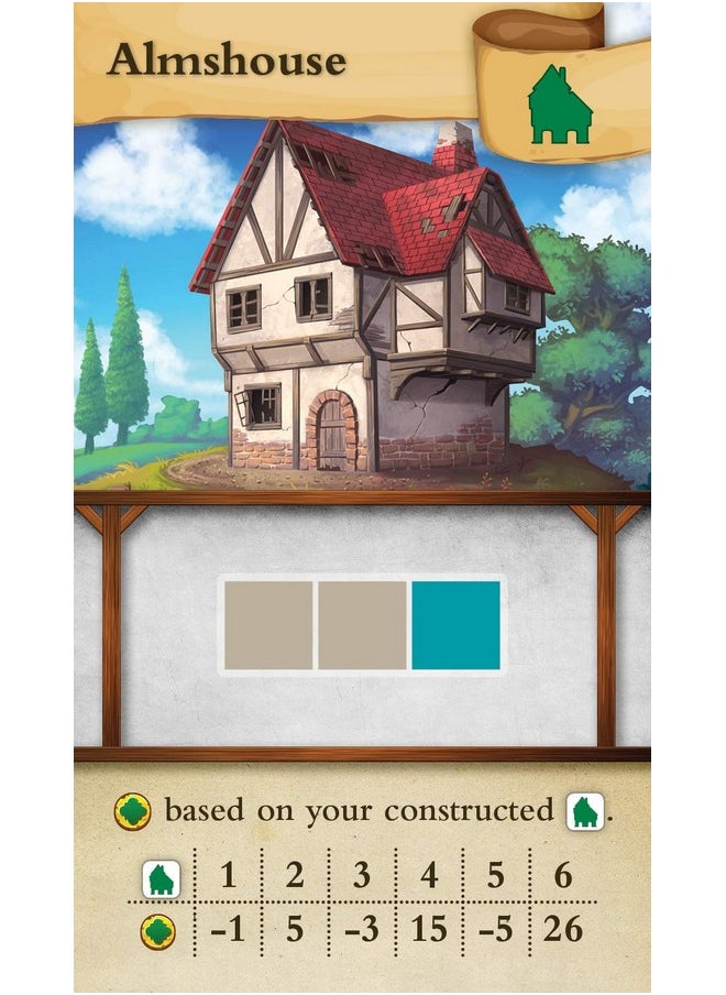 Alderac Entertainment Group (AEG) - Tiny Towns Award Winning Board Game Base Set 1 6 Players 45 60 Min Play Time Strategy Board Game For Ages 14 And Up Cleverly Plan & Construct A Thriving Town Alderac Entertainment Group (Aeg) - Image 1