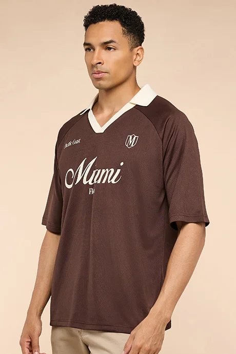 أر أند بي Printed Polo T-Shirt with Short Sleeves