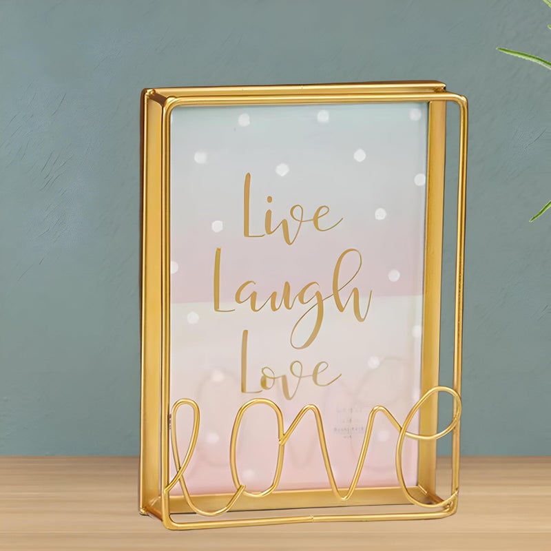 Home Frame - Minimalist Iron Picture Holder, Designed for Weddings and Living Areas, A Must-Have for Home Decor and Rustic Garden Touches. (model 2-mediume) - Image 5