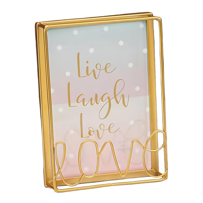 Home Frame - Minimalist Iron Picture Holder, Designed for Weddings and Living Areas, A Must-Have for Home Decor and Rustic Garden Touches. (model 2-mediume) - Image 1