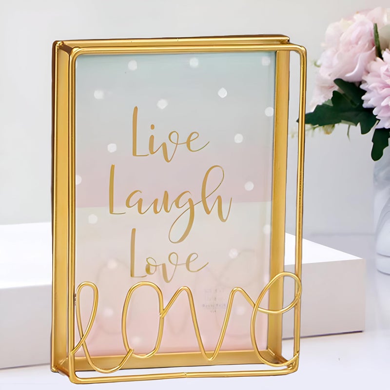 Home Frame - Minimalist Iron Picture Holder, Designed for Weddings and Living Areas, A Must-Have for Home Decor and Rustic Garden Touches. (model 2-mediume) - Image 4