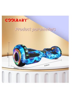 Cool Baby 6.5-inch Smart Self-Sliding Two-Wheel Scooter with LED Lights  - Image 2