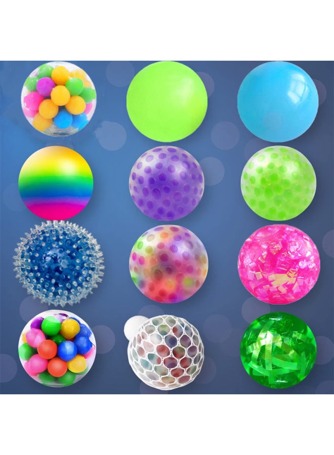 【2PCS，Only Two】Bead Squishy - Grape Ball Stress Relief Squishy Toy - 6.0 gold powder ball without hat (mixed) - Mesh Squeeze Ball, Sensory Fidget Toy, Anxiety Relief, Kids Adults Decompression, Funny Stress Ball, TikTok Viral Toy - Image 3