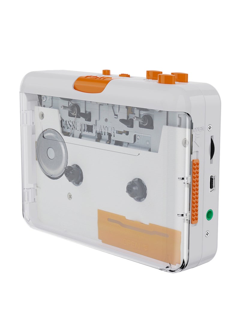 Portable Tape Player USB Cassettes Recorder Cassette to MP3 / CD Converter via USB Compatible with Laptops and Personal Computers with 3.5mm Headphone Port Stereo Sound Effect - Image 2