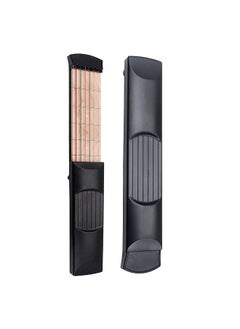Pocket Guitar Colorful Chord Trainer Guitar Trainer Maple Wood Guitar Practice Tool 6-String 6-Fret Model for Beginners