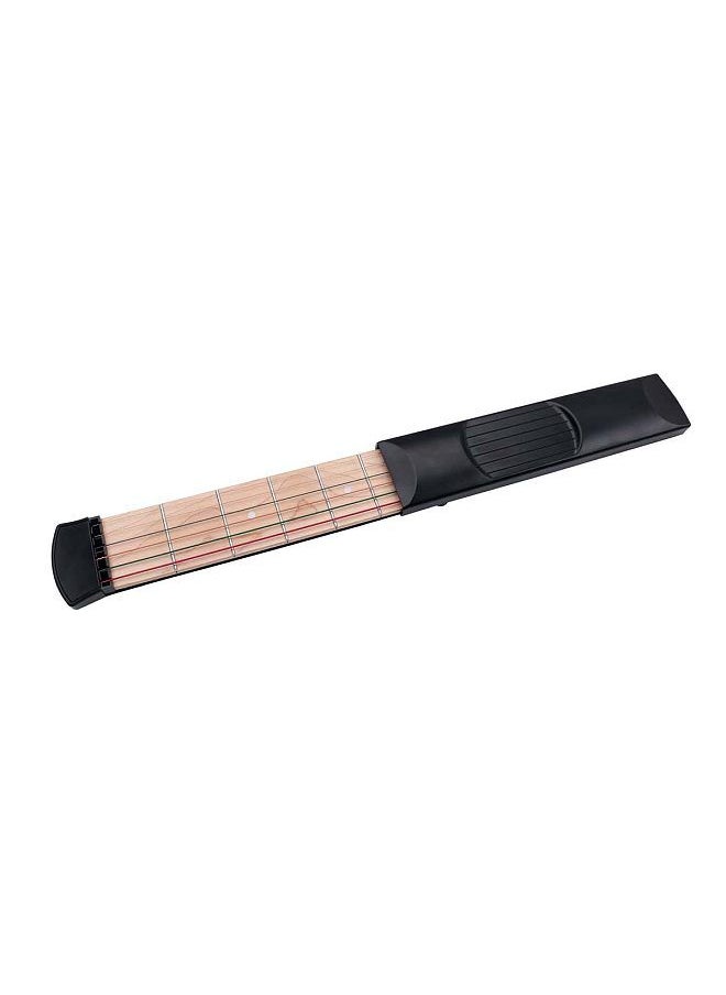 Generic - Pocket Guitar Colorful Chord Trainer Guitar Trainer Maple Wood Guitar Practice Tool 6-String 6-Fret Model for Beginners - Image 1