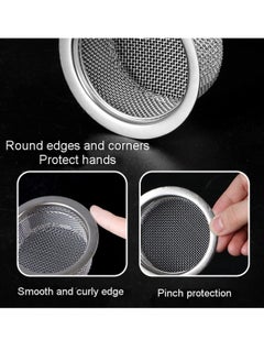 2Pcs Kitchen Sink Strainer Drainer Stainless Steel Sink Filter Basket with Handle Sink stopper for Kitchen Bathroom drains (Silver) - pzsku/Z73F3E0D2C38821E76500Z/45/_/1734082227/5439b89a-0f31-4927-b5ae-3e7e51d85e3a