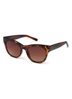 RDS-6508 Women Cat Eye Polarized Sunglasses Brown 52 mm