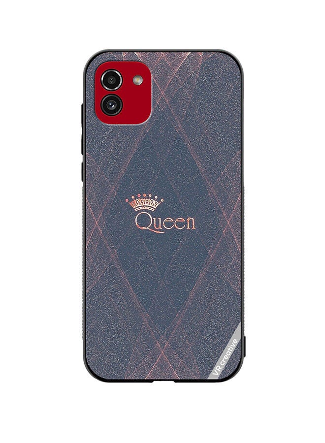 VR CREATIVE Protective Case Cover For Samsung Galaxy A03 Queen Design Multicolour - Image 1