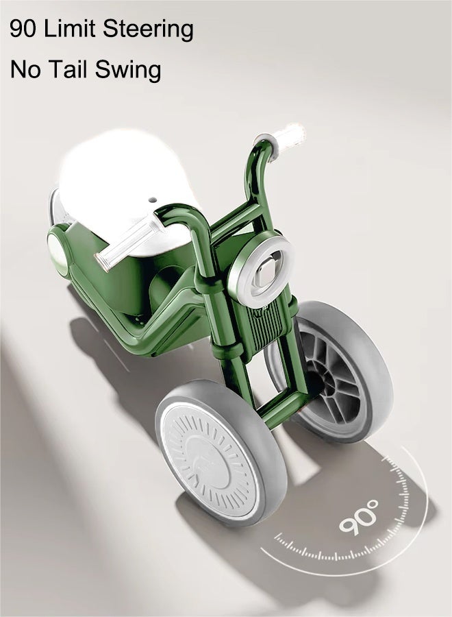 Baby Balance Bike with Silent Wheels, No Pedal Baby Walker, Mini Baby Bike with Lights and Music, Sturdy Safe Ride On Toys, Easy Set-Up, Great Gift Choice as Indoor and Outdoor Toy, 52*22*34cm,Green - Image 5