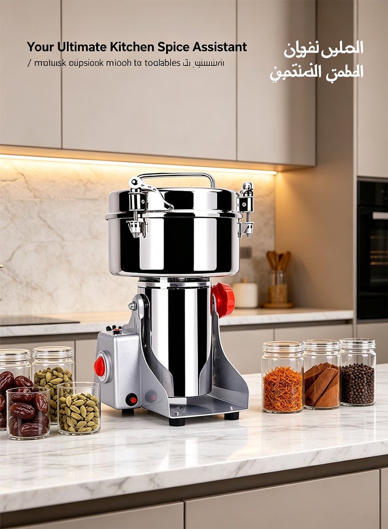 POWER 3000W Electric Grain Grinder, 36000 RPM, 800g Capacity - Fast & Efficient Superfine Grinding for Home & Commercial Use - Image 5