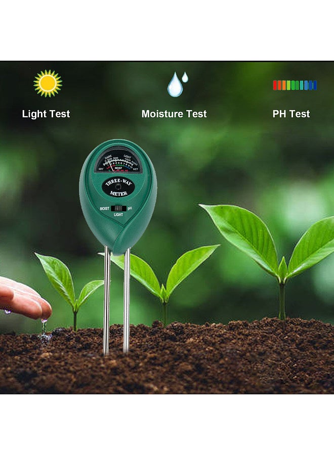 Generic Soil PH Meter 3-in-1 Soil Test Kit for Moisture Light PH for Home Garden Lawn Farm Indoor Outdoor  - Image 2