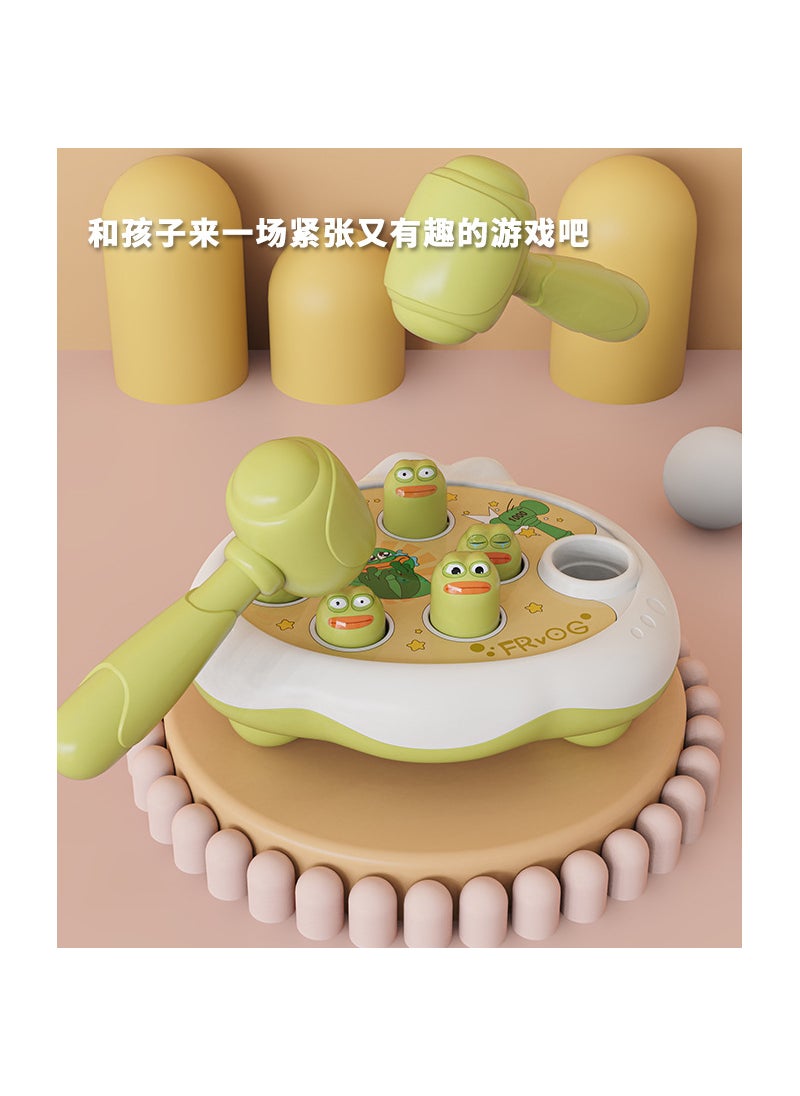 Whack-A-Mole Toy Early Education for Toddlers Frog Beats Gopher [Double Hammer]] 