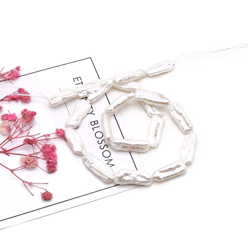 LE SKY Baroque Pearl Beads Natural Irregular Cultured Freshwater Pearl Loose Bead for DIY Women Pendants Earrings Jewelry Making 142 inch 7x208x22mm