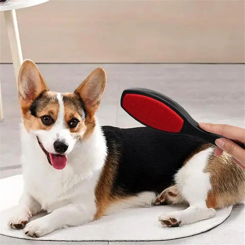 Snacko 2/3pcs Double-Sided Lint Brush for Clothes and Pet Hair Removal | Electrostatic Dust Cleaner | Fur Brush | Lint Remover Tool(Color 2) - Image 4