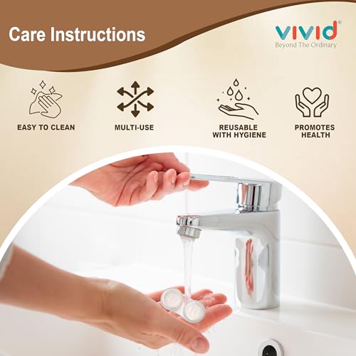 VIVID Portable Mini Contact Lens Case Travel Kit with Mirror, Tweezers & Remover Tool – Cute Design Eye Box Holder for Storage, Daily & Outdoor Use Rectangle LC-3054-Cream - Image 5