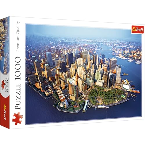Trefl بازل تريفل نيويورك 1000 قطعة، طباعة حمراء 27"x19"، بازل DIY، متعة إبداعية، بازل كلاسيكي للبالغين والأطفال من عمر 14 سنة فما فوق - Image 1