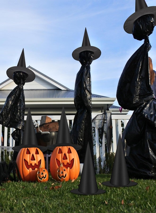 Helimoto 6PCS Halloween Witch Hats, Black Hanging Witch Hat - Image 5