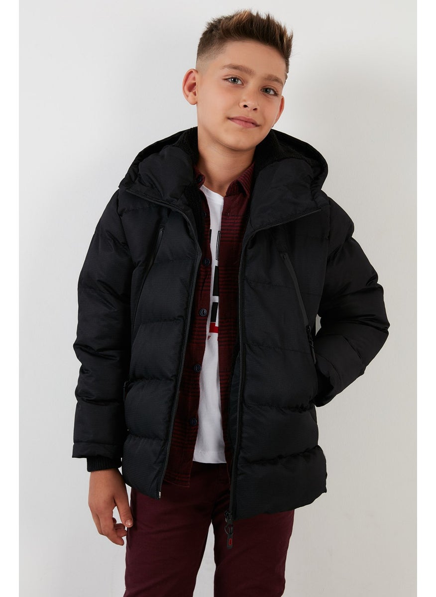 Plush Lined Hooded Puffer Coat with Zipper Pockets Boys' Coat 5760040 - pzsku/Z73F48ACA13E2136A9AB4Z/45/_/1728060213/fed6848f-67fa-4902-b220-e91b87666296