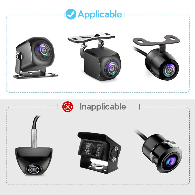 Pixelman Rear Camera Holder, Dash Cam Mount for Rear Windshield, Car Recorder Backup Bracket for Rearview Mirror, Reverse Camera Mount for SUV, Truck, RV, Auto - Image 3