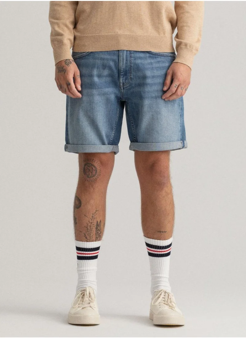 غانت Gant Arley Regular Fit Jean Shorts