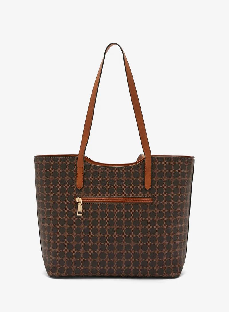 Ella Brown 4 In 1 Handbag Set With Tote, Crossbody, Pouch And Cardholder for Women | Best Price UAE