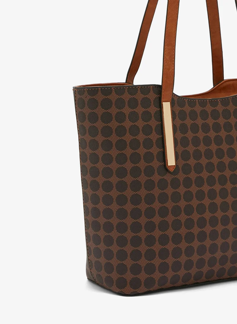 Ella Brown 4 In 1 Handbag Set With Tote, Crossbody, Pouch And Cardholder for Women | Best Price UAE