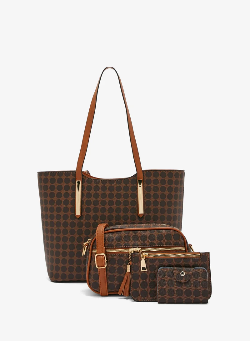 ELLA 4 In 1 Handbag Set With Tote, Crossbody, Pouch And Cardholder