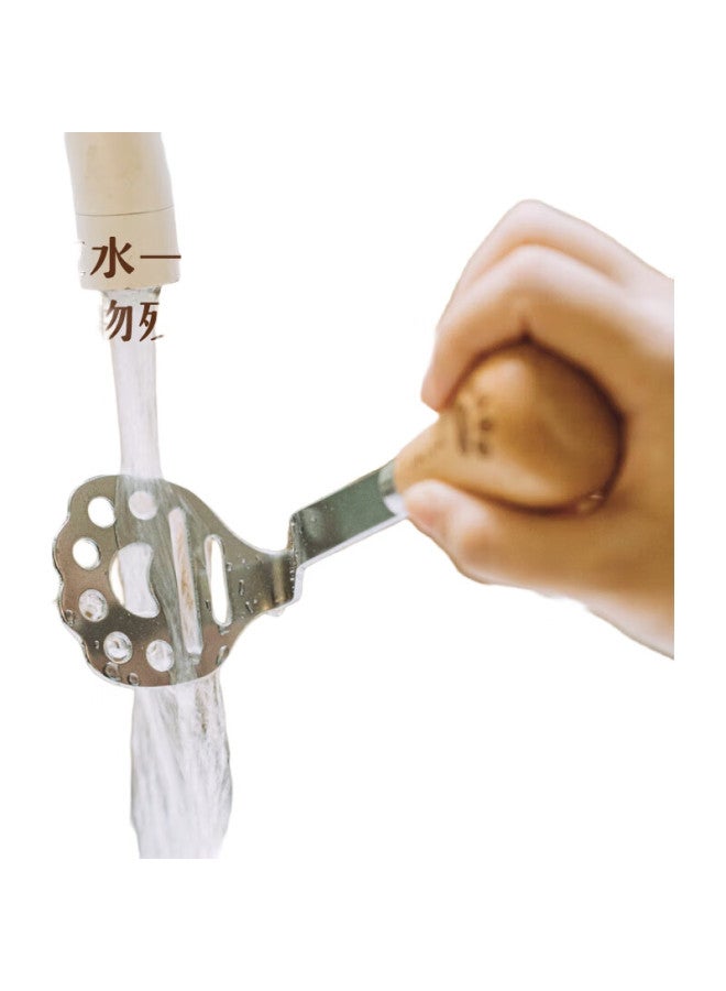 SHUEHO Ke Xiao Xiong Potato Masher, Baby Food Processor, Stainless Steel Masher, Pressing Tool - Image 3