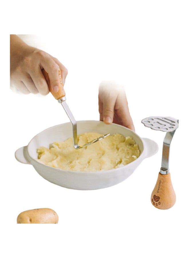 SHUEHO Ke Xiao Xiong Potato Masher, Baby Food Processor, Stainless Steel Masher, Pressing Tool - Image 2