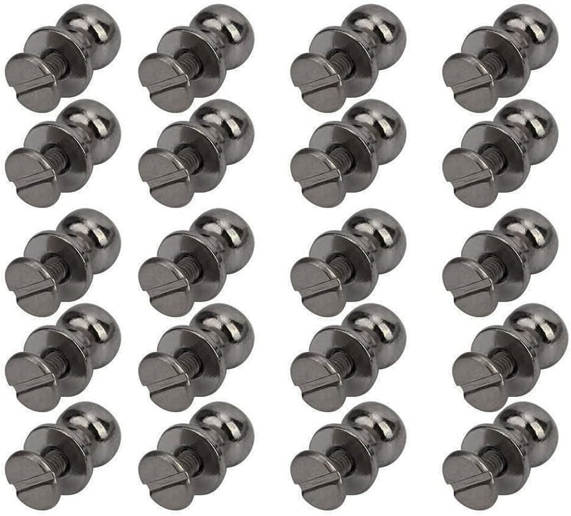 GLOGLOW DIY Copper Rivets Round Head Metal Fasteners for Leather Accessories Bags Shoes Clothing (Monk Head Gun Color 9 * 8mm) - Image 4